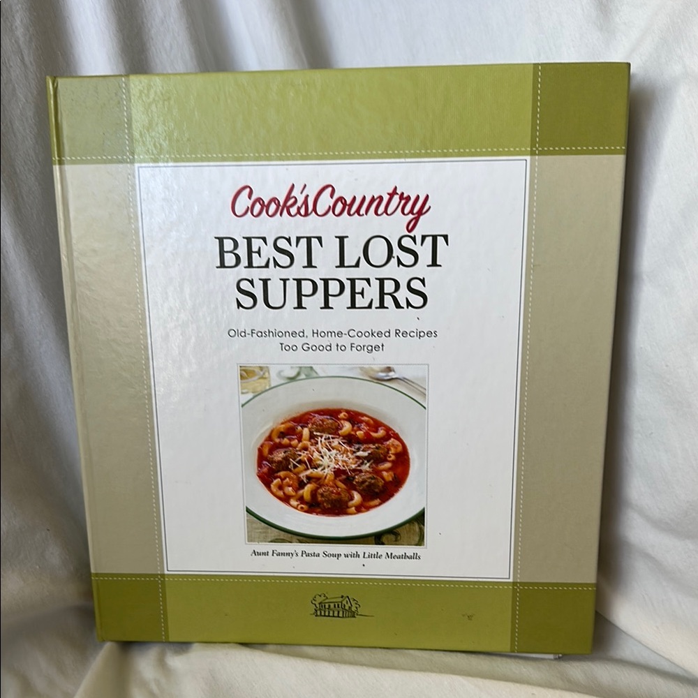 Green and White Kitchen Cookbook for Classic Recipes